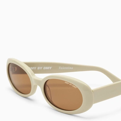 Shop Dmy By Dmy Ivory-coloured Valentina Pvc Sunglasses In White