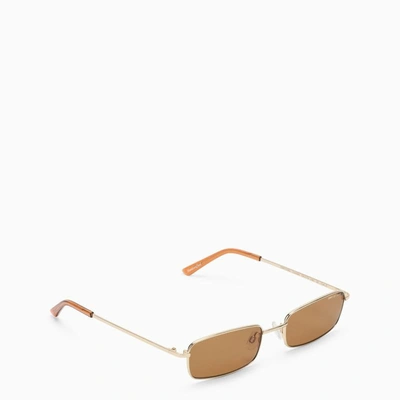 Shop Dmy By Dmy Metal Olsen Sunglasses In Brown
