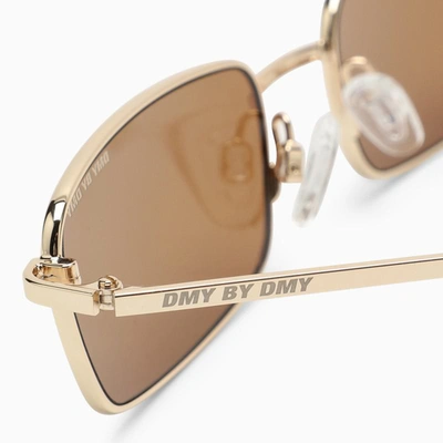 Shop Dmy By Dmy Metal Olsen Sunglasses In Brown