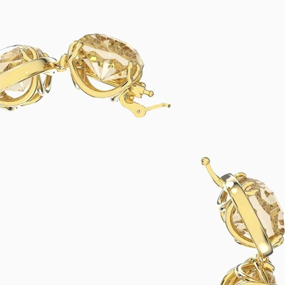 Shop Swarovski Harmonia Gold Crystal Bracelet In Metal