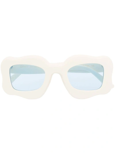 Shop Bonsai Happy Sunglasses In White