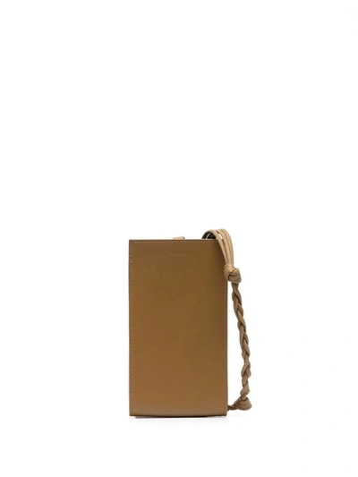 Shop Jil Sander Tangle Phone Case In Leather Brown