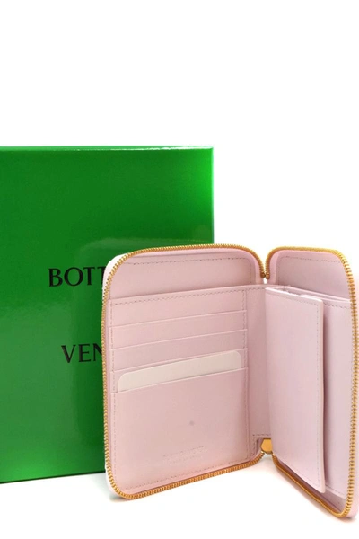 Shop Bottega Veneta Wallet In Light Rose
