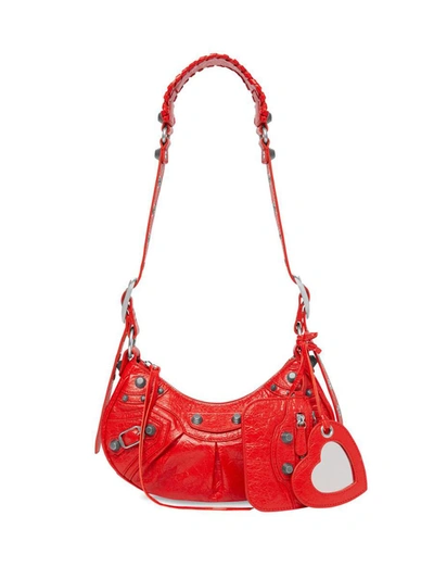Shop Balenciaga Le Cagole Xs Shoulder  Bags In Red