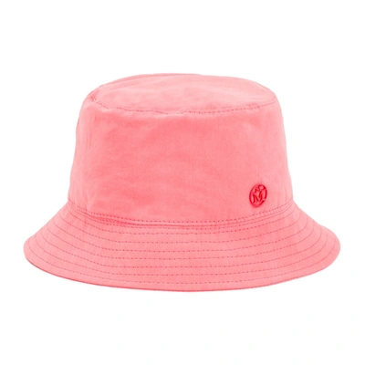 Shop Maison Michel Jason Hat In Pink &amp; Purple