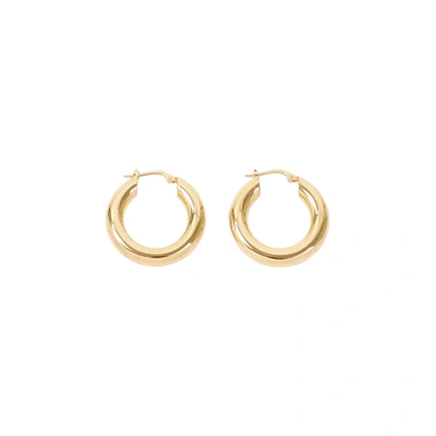 Shop Jil Sander Classic Earrings 2 Jewellery In Metallic