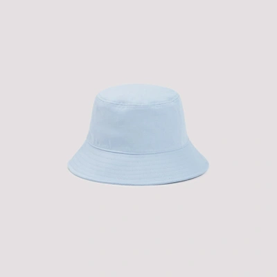 Shop Raf Simons Logo Bucket Hat In Blue