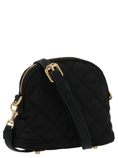 Shop Moschino Matelassé Crossbody Bag In Black