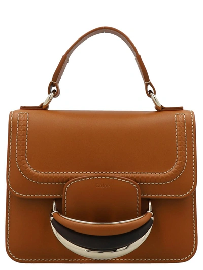 Shop Chloé 'kattie' Small Crossbody Bag In Brown