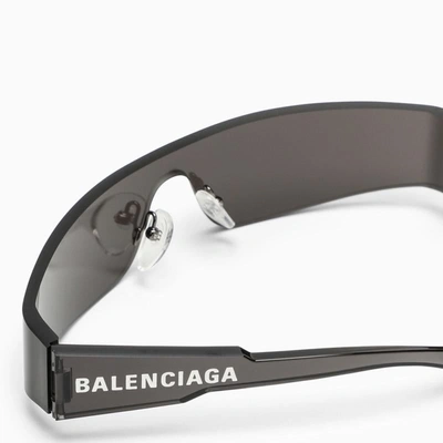 Shop Balenciaga Mono Rectangle Sunglasses In Black