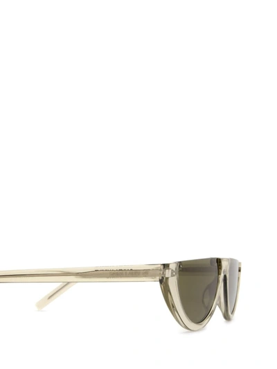 Shop Saint Laurent Eyewear Sunglasses In Green