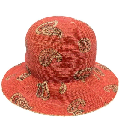 Shop Etro Paisley Bucket Sun Hat In Red