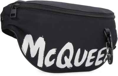 Shop Alexander Mcqueen Harness Oversize Belt Bag In Black