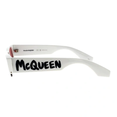 Shop Alexander Mcqueen Sunglasses In White