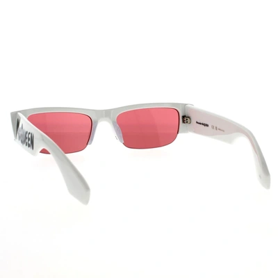 Shop Alexander Mcqueen Sunglasses In White