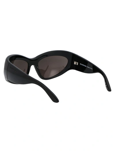 Shop Balenciaga Sunglasses In 001 Black Black Grey