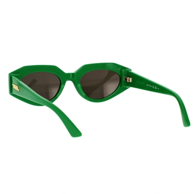 Shop Bottega Veneta Sunglasses In Green