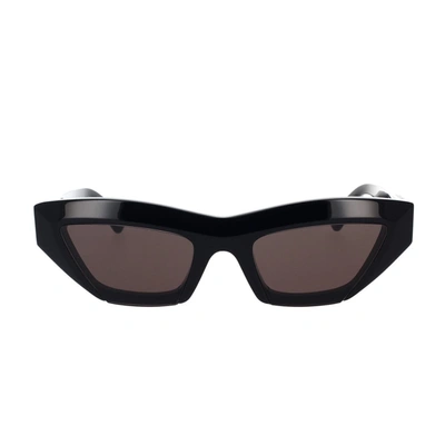 Bottega Veneta Acetate Black Sunglasses In Black