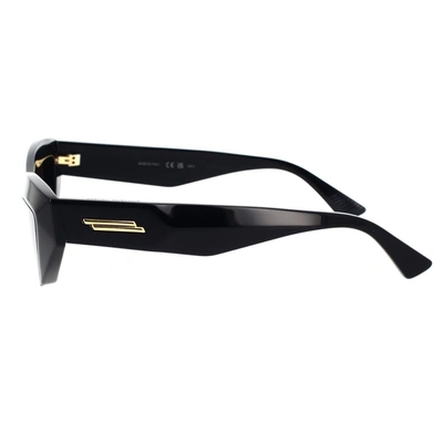 Bottega Veneta Acetate Black Sunglasses In Black