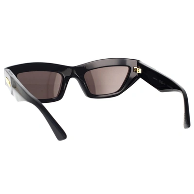 Bottega Veneta Acetate Black Sunglasses In Black
