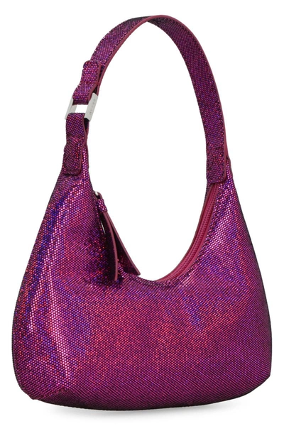 By Far Baby Amber Leather Shoulder Bag In Fuchsia