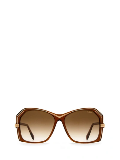 Shop Cazal Sunglasses In Brown - Turquoise