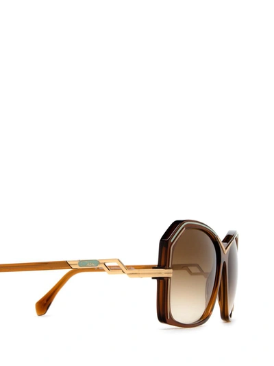 Shop Cazal Sunglasses In Brown - Turquoise