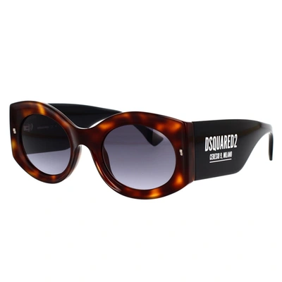 Shop Dsquared2 Sunglasses In Havana