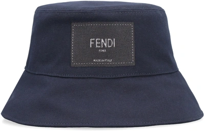 Shop Fendi Bucket Hat In Blue