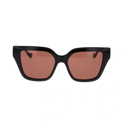 Shop Gucci Eyewear Sunglasses In Black