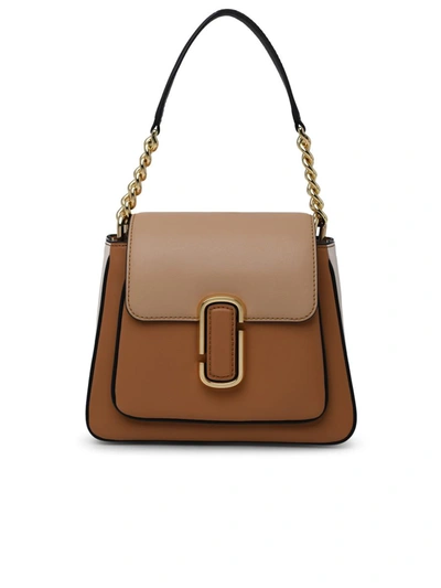 Borsa J Marc Satchel Mini In Pelle Beige In Brown