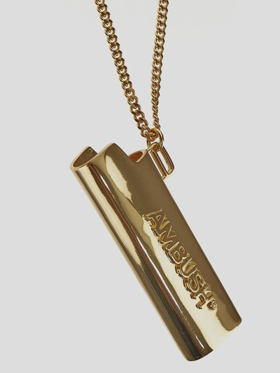 Shop Ambush Lighter Case Pendant Necklace In Golden