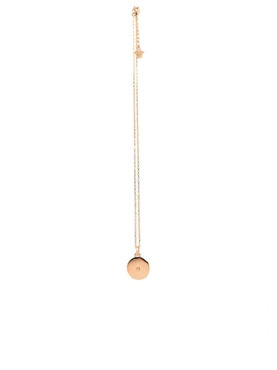 Shop Versace Medusa Biggie Brass Necklace In Gold