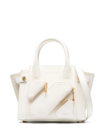 Shop Off-white Leather Shopping Bag