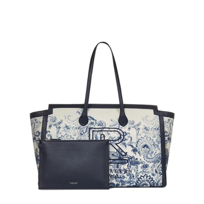 Shop Ralph Lauren Bag In Navy Floral
