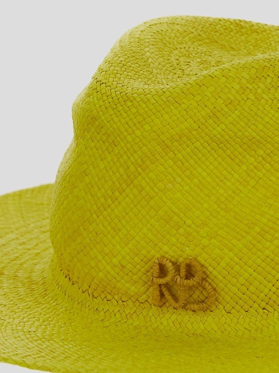 Shop Ruslan Baginskiy Ruslan Baginsky Straw Hat In Yellow