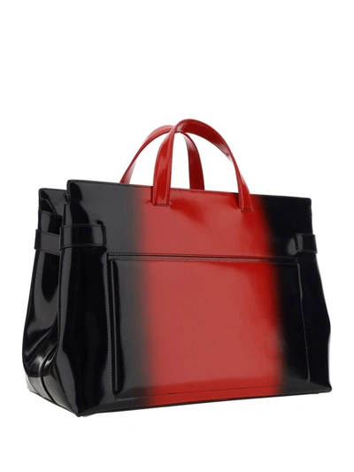 Shop Ferragamo Salvatore  Handbags In Flame Red/nero
