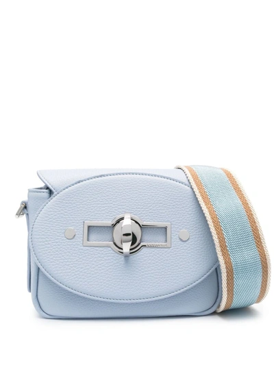 Shop Zanellato Small Tina Daily Leather Crossbody Bag In Blue