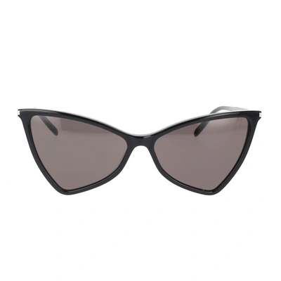 Saint Laurent Eyewear Jerry Thin Sunglasses In Black