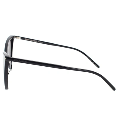Saint Laurent Eyewear Jerry Thin Sunglasses In Black