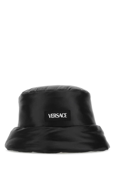 Shop Versace Hats And Headbands In Black