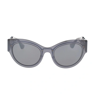 Shop Versace Sunglasses In Gray