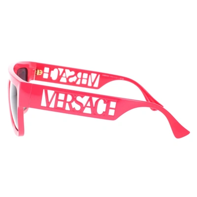 Shop Versace Sunglasses In Fuchsia