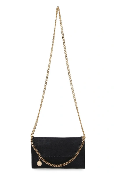 Shop Stella Mccartney Falabella Mini Crossbody Bag In Black