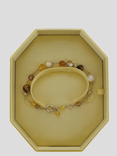 Shop Swarovski Swaroski Bijoux In <p> Gold-tone Bracelet In Plated Metal With Crystals
