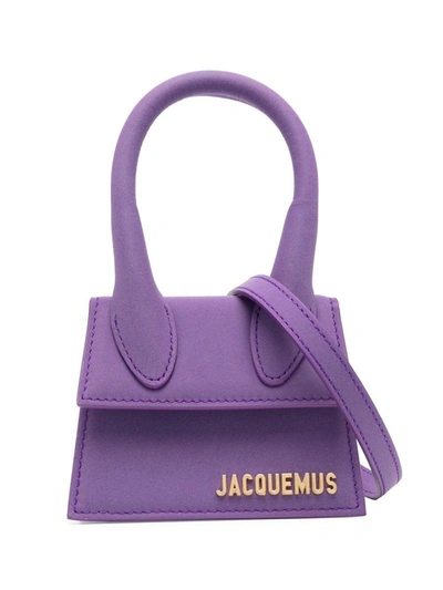 Shop Jacquemus Le Chiquito Mini Bag In Purple