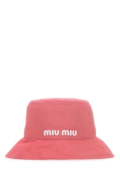 Shop Miu Miu Hats And Headbands In Pink