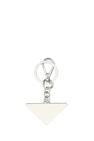 Shop Prada Key Tag In Black