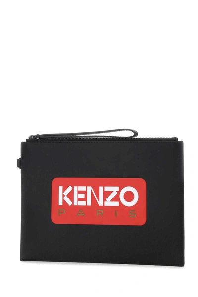 Shop Kenzo Clutch In Black