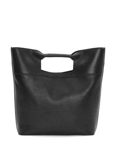 Shop Alexander Mcqueen Small The Square Bow Bag In Black